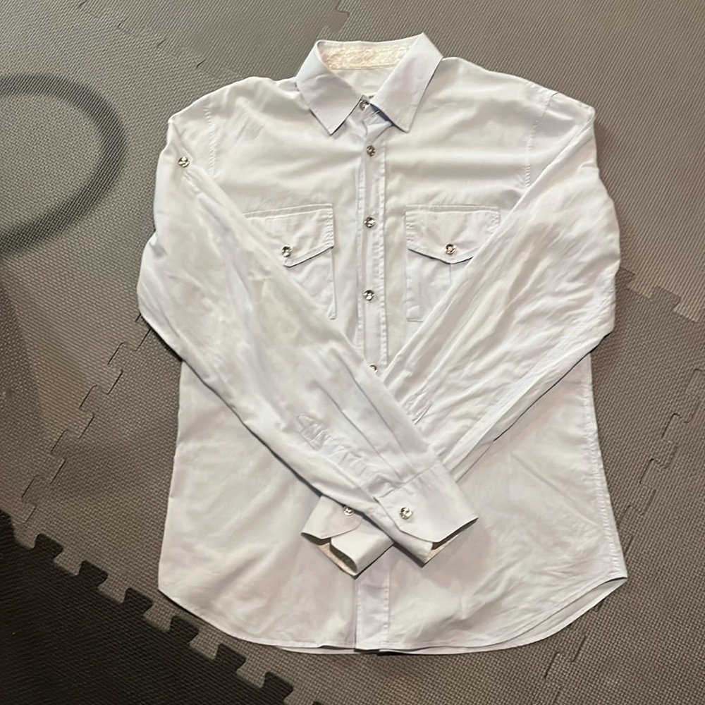 Light blue parasuco button down shirt